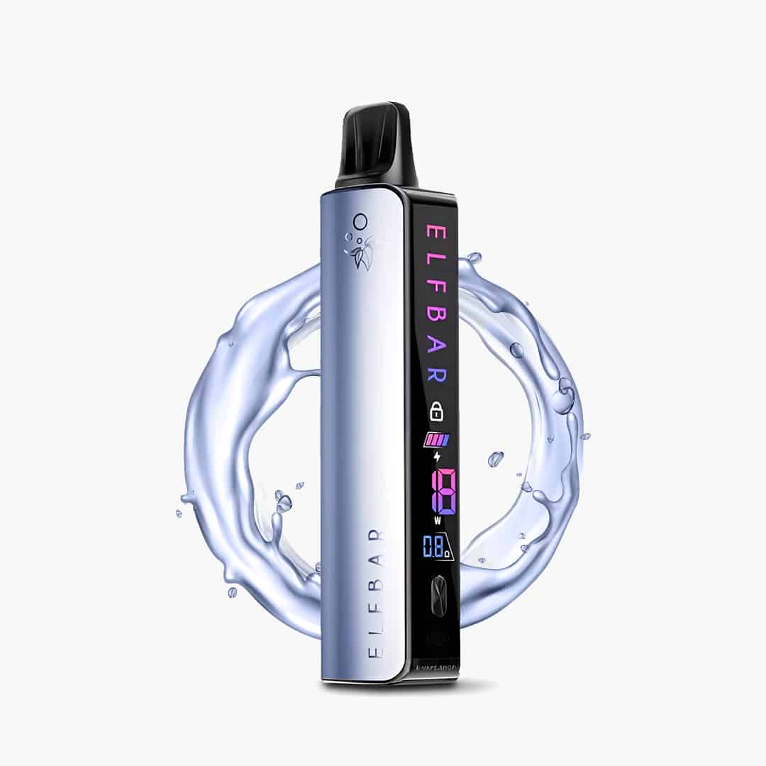 Elfa Master de couleur bleu glacé. Vaper avec application de contrôle d'intensité.