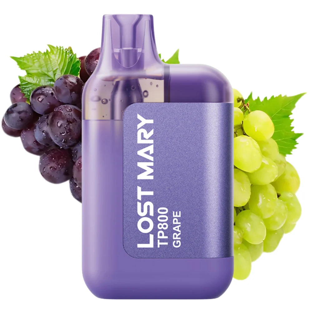 Vapeurs jetables Lost Mary TP800 Raisin
