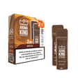 Vaper Aroma King EL Bullet Pod sabor Coffee Ice 20mg/mL 1400 puffs (2x700), pack de 2 cápsulas marrones