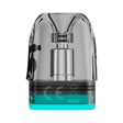 Cartucho Voopoo Argus Top Fill (pack de 3 unidades), con diseño transparente que permite ver el interior, sistema de rellenado superior y base en color turquesa compatible con dispositivos Argus.