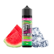 Scent Drifter Bar Juice Watermelon Ice 16 ml in longfill format, bottle with a green label next to watermelon and ice that represent its flavor.