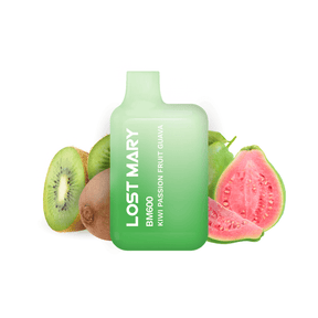 Vapeurs jetables Lost Mary BM600 Kiwi Fruit de la Passion Goyave 20mg