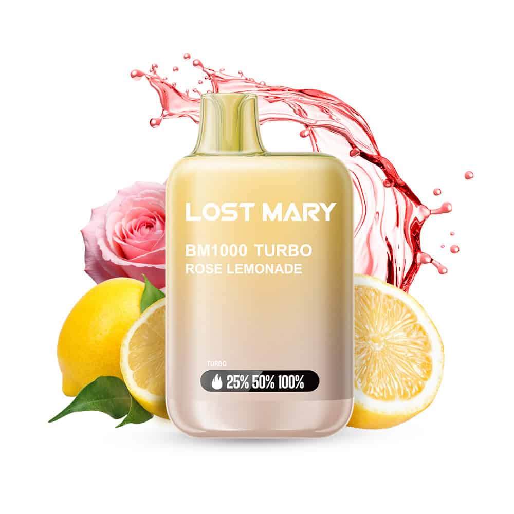 Sigaretta Elettronica Usa e Getta Lost Mary Bm1000 Gusto limonata alla rosa