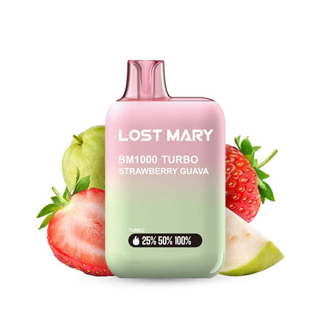 Vaper Desechable con Nicotina Lost Mary BM1000 sabor Strawberry Guava 