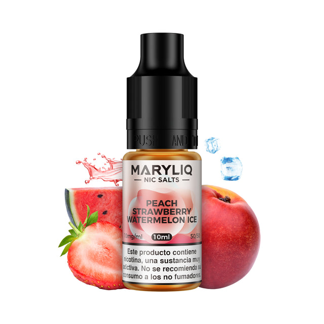 Sales de Nicotina Maryliq by Lost Mary sabor Peach Strawberry Watermelon Ice