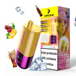 Sigaretta Elettronica Usa e Getta Senza nicotina Vapeame 3 in 1 giallo. 3 gusti regolabili: ciliegia cola, kiwi anguria, frutto della passione mango.