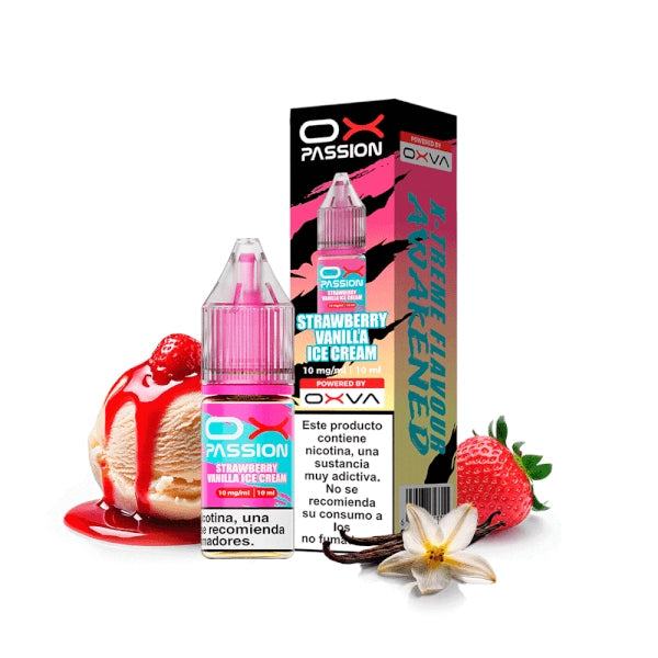 Oxva Ox Passion Glace Sel Fraise Vanille 10ml 