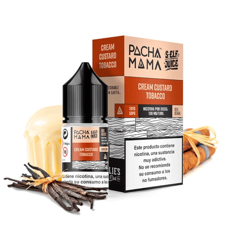Pachamama Self Juice Salts Creamy Custard Tabacco 10ml
